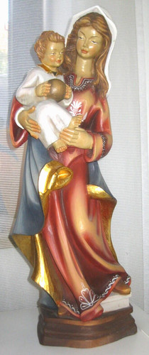 Holzfigur geschnitzt maria - geschnitzt,,