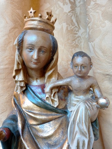 Madonna gips und eckkonsole - gips,