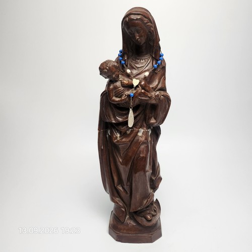 Madonna mit kind holzfigur - kind,