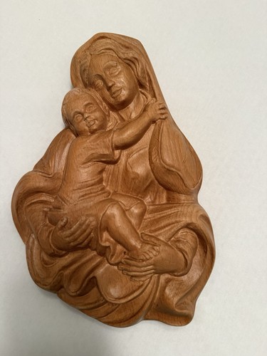 Holzrelief madonna maria mit - holzrelief,