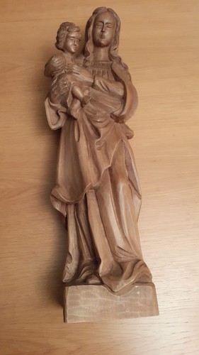 Holzfigur madonna maria mit - /,