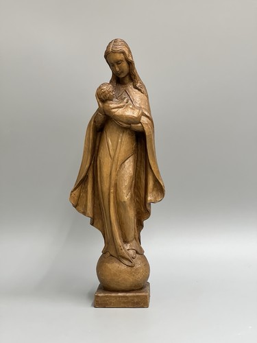 Madonna mit kind holzfigur - mit,