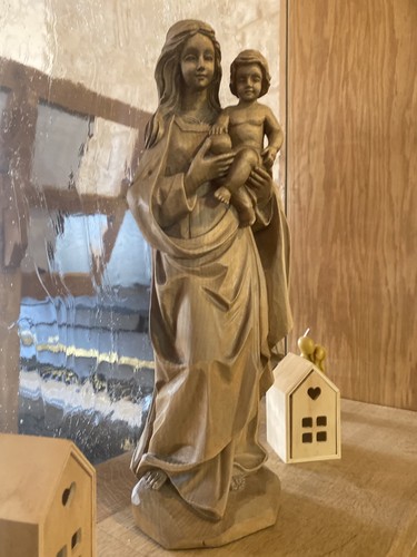 Große handgeschnitzte madonna - handgeschnitzte,