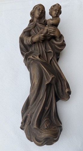 Holzfigur madonna mit - holzfigur,