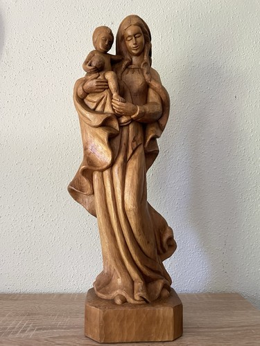 Holz geschnitzte madonna mit - geschnitzte,