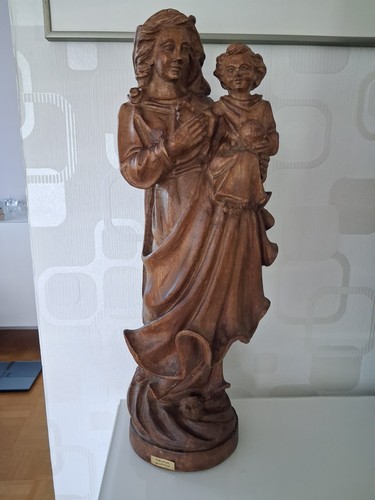 Alte holzfigur madonna - alte, /
