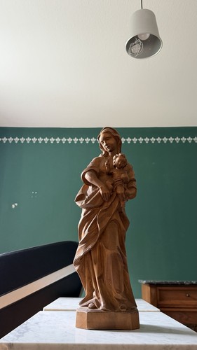 Madonna mit kind - mit, holzfigur