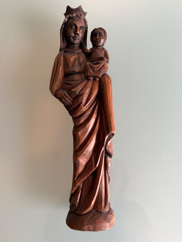 Handgeschnitzte madonna mit - handgeschnitzte,