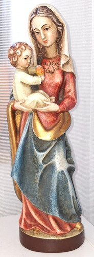Holzfigur geschnitzt maria - holzfigur, geschnitzt,