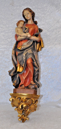 Heiligenfigur holz madonna - heiligenfigur,