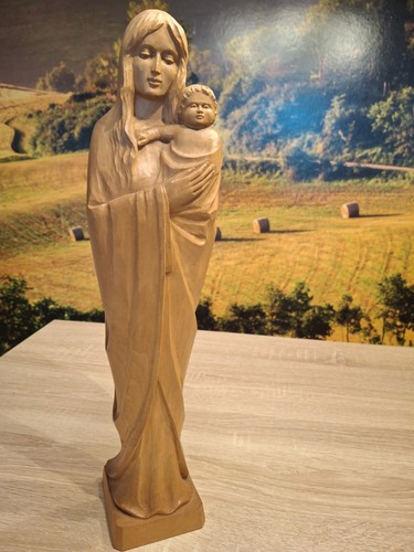 Holz geschnitzte madonna mit - holz,