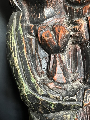 Alte holz skulptur - holz, madonna
