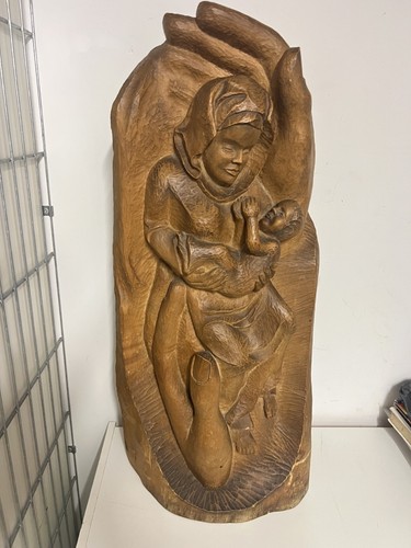 Handgeschnitztes holzrelief - handgeschnitztes,