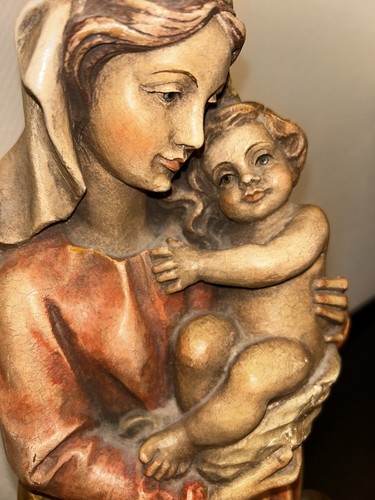 Madonna mit kind holzfigur - mit,