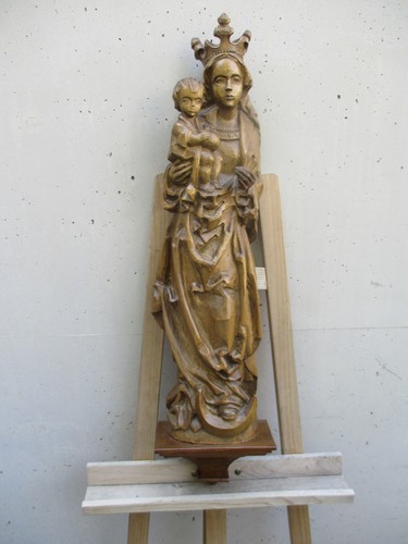Holzschnitzerei holz wandfigur - holz,