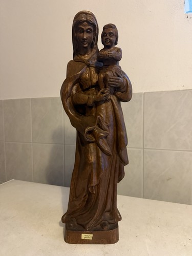 Madonna mit kind holzfigur - kind,