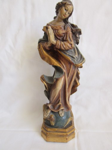 Alte holz madonna figur - madonna,
