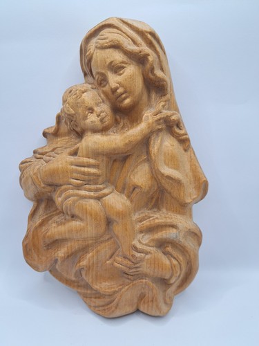 Vintage holzrelief meraner - holzrelief,