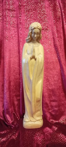 Holzfigur madonna mit - "madonna,