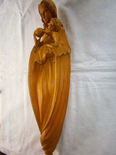 Große madonna mit - mit, holz