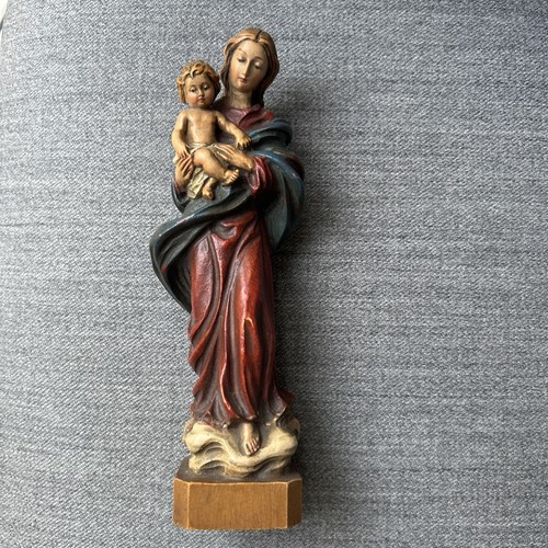 Madonna mit kind - kind,, holz