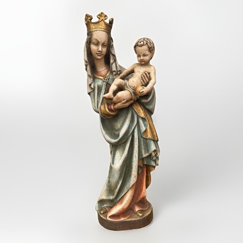 Madonna holz geschnitzt - holz, cm