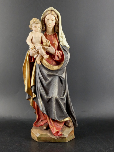 Holzfigur schnitzkunst madonna - holzfigur,