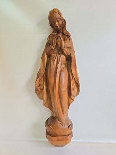Betende madonna holzfigur - betende,