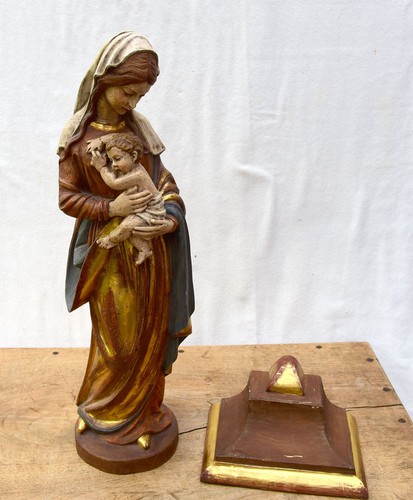 Madonna mit kind holz - madonna,