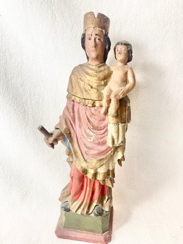 Holz figur madonna mit - madonna,