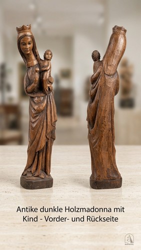 Madonna figur handgeschnitzt - madonna,