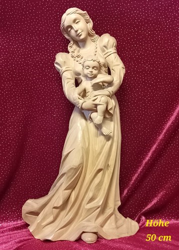 Holzfigur madonna mit kind - holzfigur,