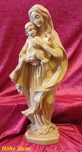 Holzfigur madonna mit kind - "madonna,