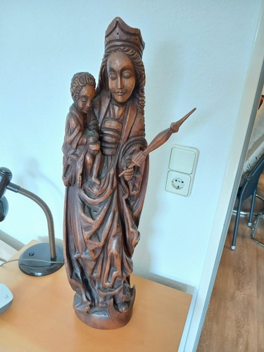 Madonna figur holz geschnitzt - holz,