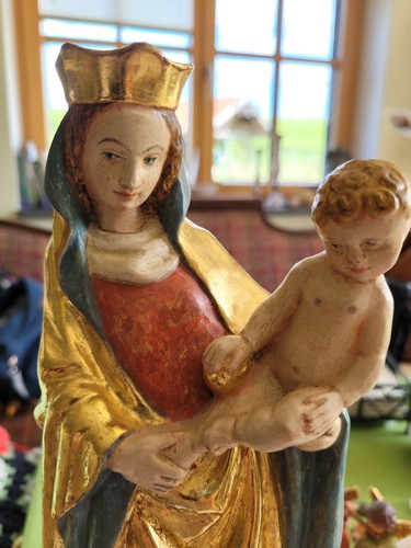 Antike madonna mit - mit, jesuskind