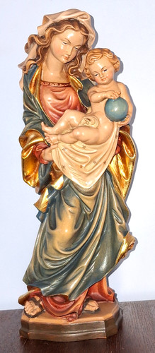 Holzfigur geschnitzt maria - geschnitzt,,