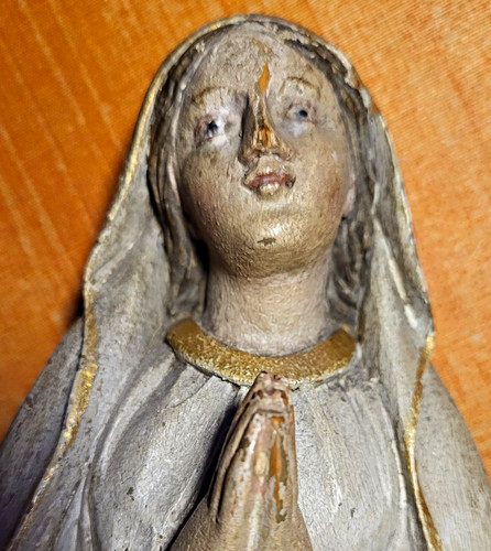 Lourdes madonna holzfigur 35cm - madonna,