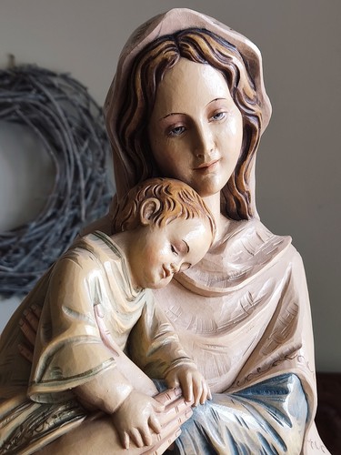 Madonna holz jesuskind - holz,