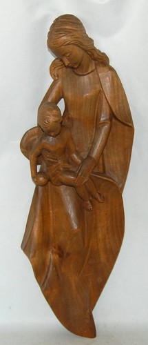 Holzfigur madonna maria - holzfigur, mutter