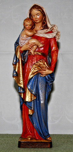 Figur madonna mit jesuskind - ,