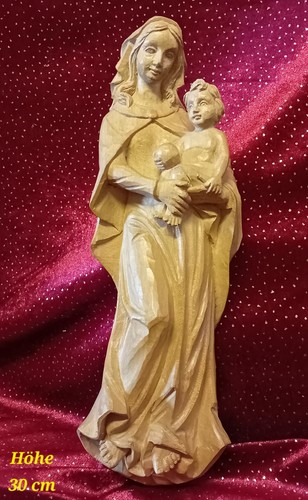 Holzfigur madonna mit - "madonna, kind"