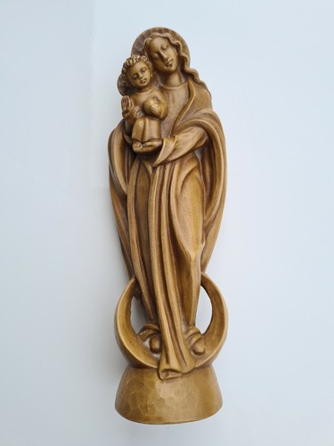 Holzfigur madonna mit kind - madonna,