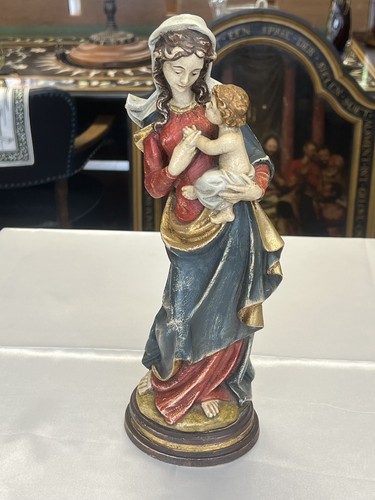 Madonna mit kind holzfigur - madonna,