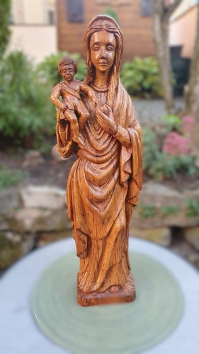Handgeschnitzte marienstatue - handgeschnitzte,