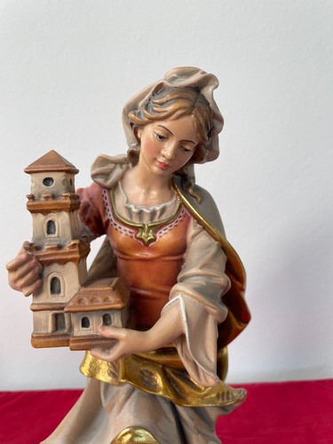 Holzfigur heilige barbara - holzfigur,,