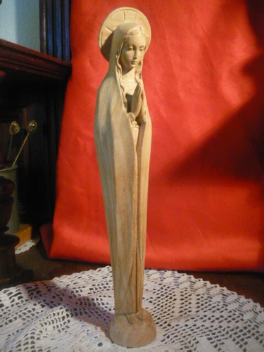 Alte holz skulptur madonna - alte,